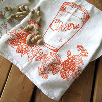 Flour Sack Tea Towel – Cheers