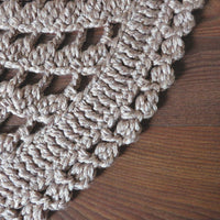 Crochet Doily Rug - Spiral