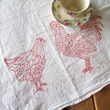 Flour Sack Tea Towel – Chickens