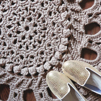 Crochet Doily Rug - Floral
