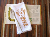 Flour Sack Tea Towel – Giraffe