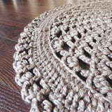 Crochet Doily Rug - Spiral