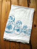 Flour Sack Tea Towel – Nesting Dolls